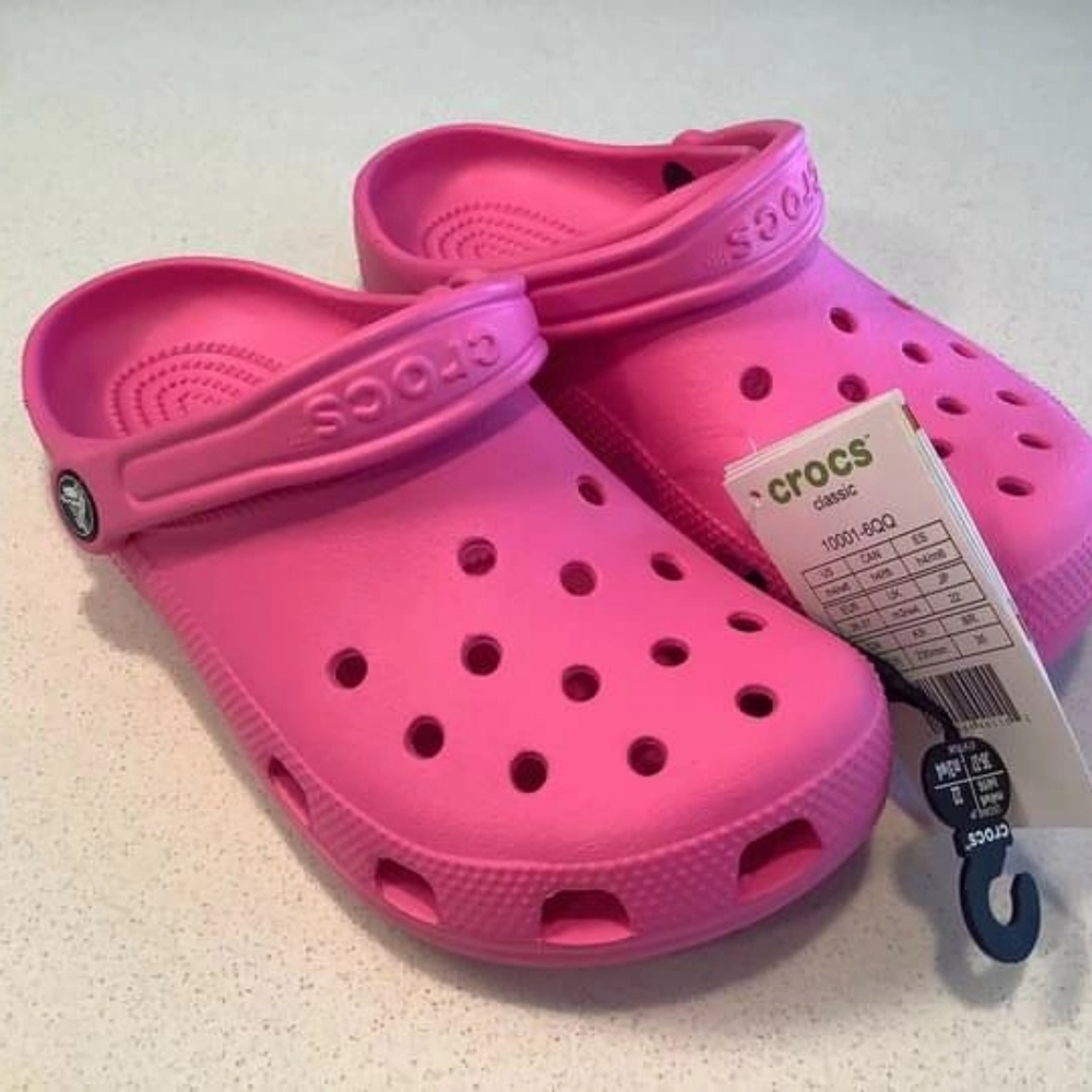 Pink Crocs